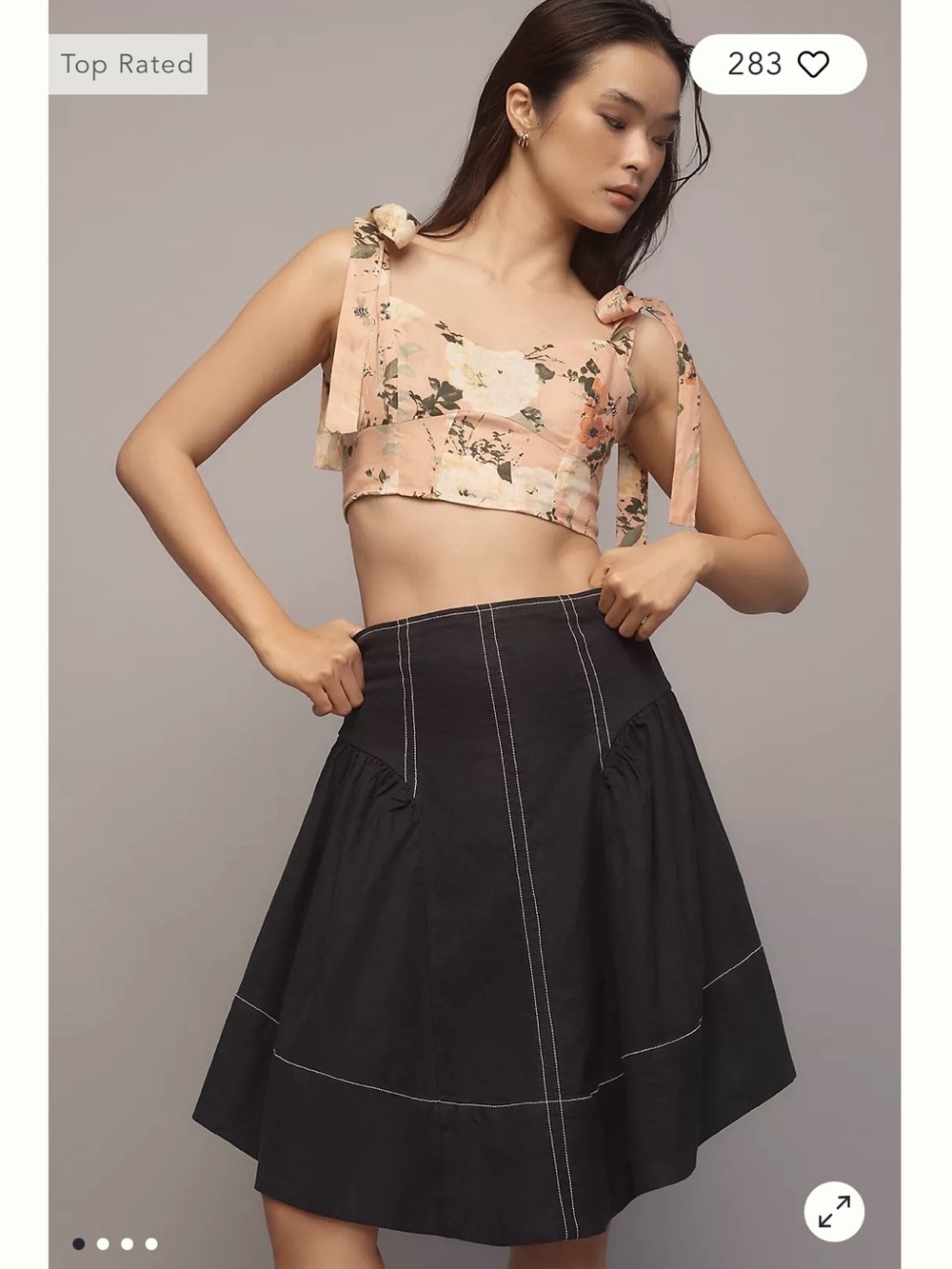 Anthropologie a line linen skirt new without tags XXS